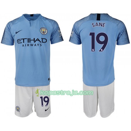 Billiga Fotbollströjor Manchester City SANE 19 Barn Hemma tröja 2018/19 Kortärmad